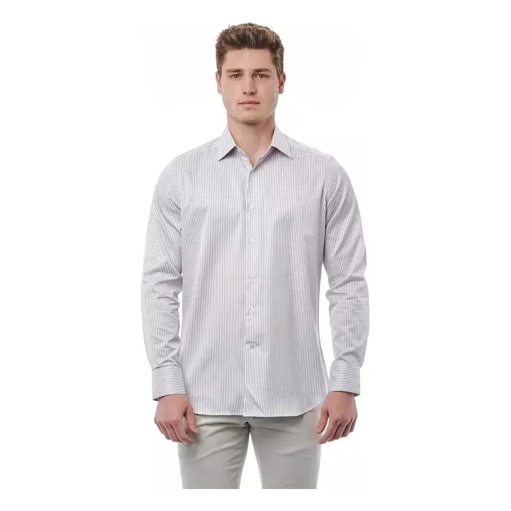 Bagutta White Cotton Men's Shirt
