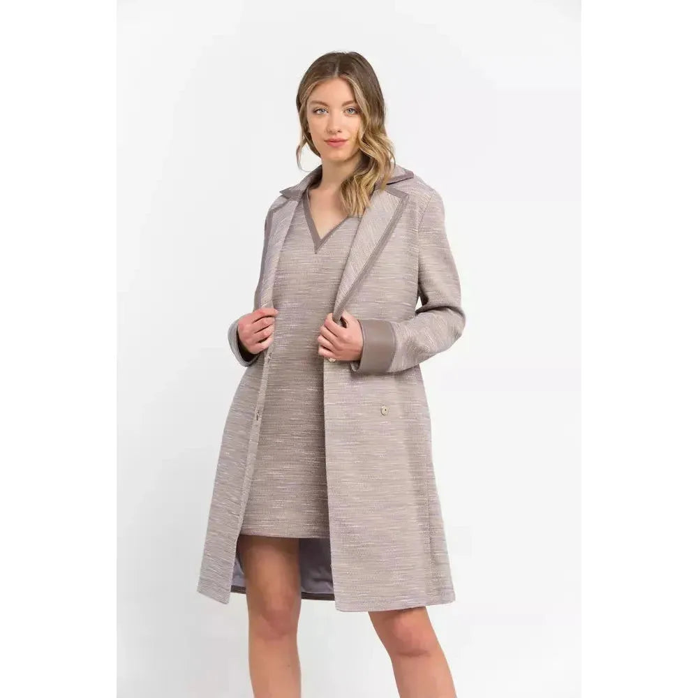 Trussardi Beige Cotton Coat