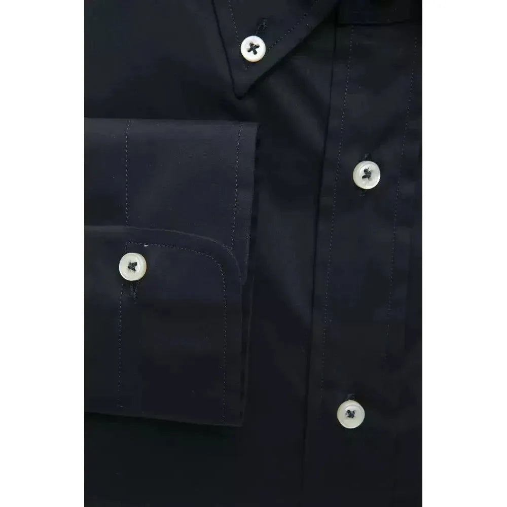 Robert Friedman Black Cotton Men's Shirt