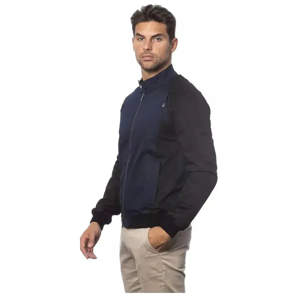 Verri Blue Cotton Men's Bomber Jacket 1728,67345744032,Blue,Bombers - Jackets & Coats - Clothing,Clothing,IT46 | S,IT52 | XL,IT56 | 3XL,Jackets & Coats - Clothing,Jackets - Men - Clothing,Men,Men - Clothing,New with tags,Verri
