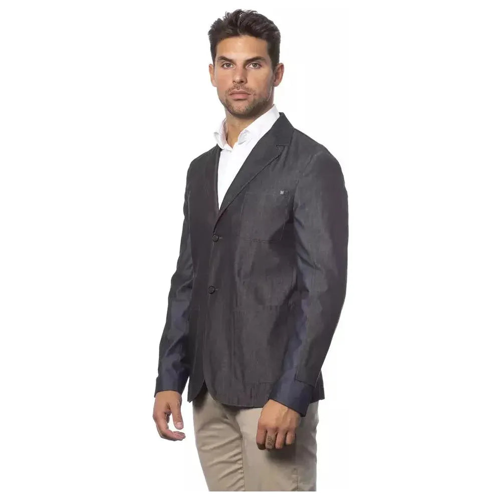Verri Gray Cotton Men's Blazer