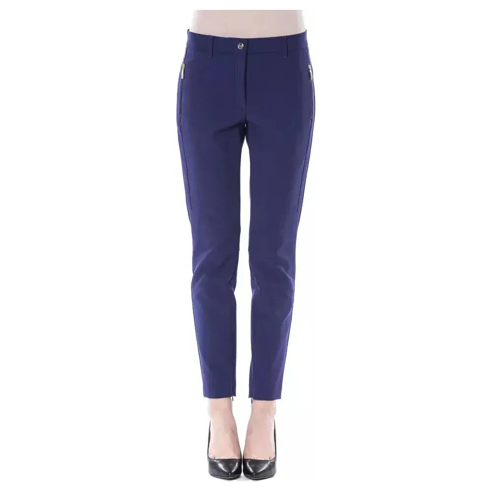 BYBLOS Blue Polyester Pant