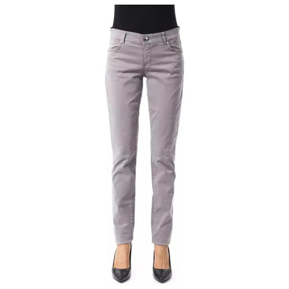 BYBLOS Gray Cotton Women Jeans
