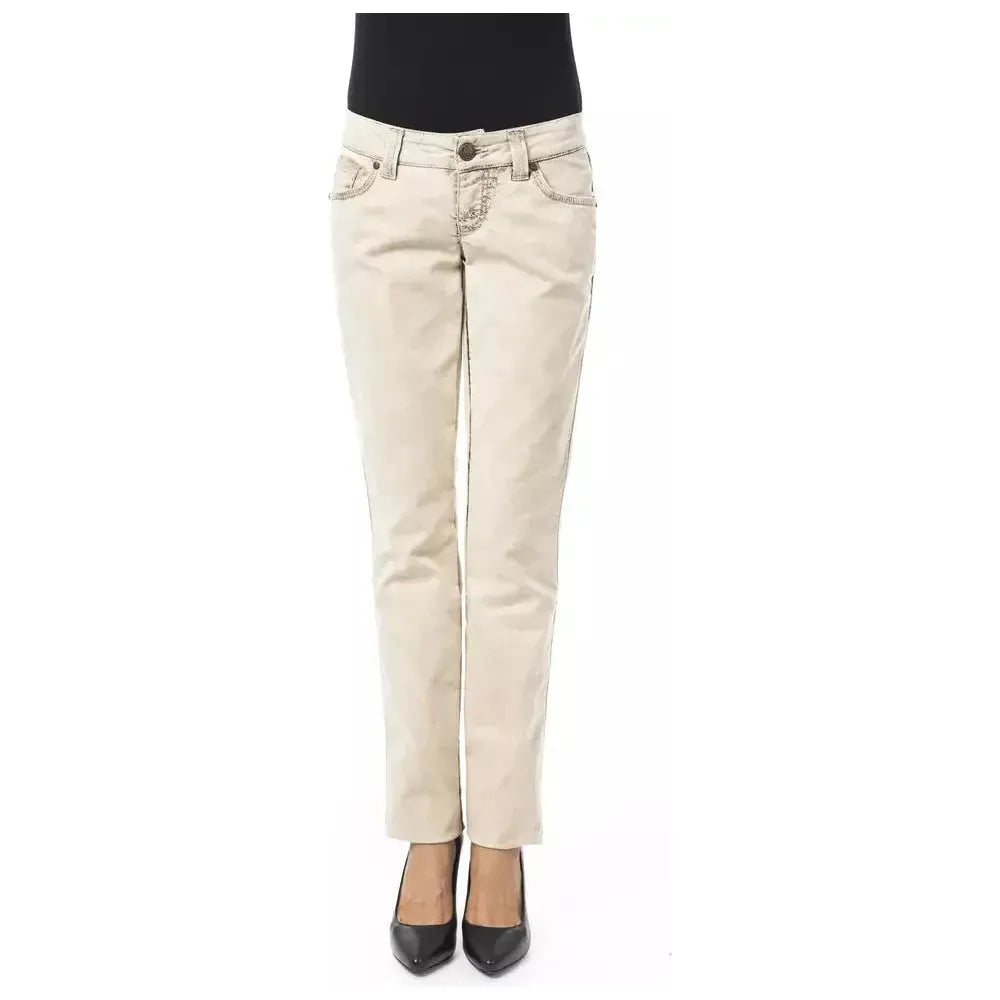 BYBLOS Beige Cotton Jeans Denim