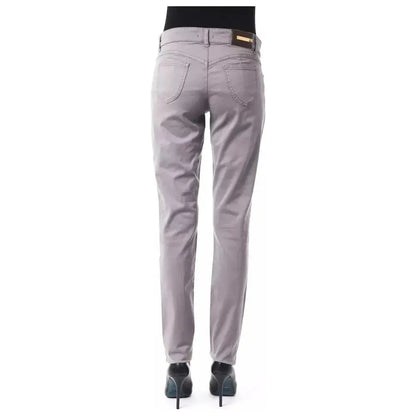 BYBLOS Gray Cotton Women Jeans