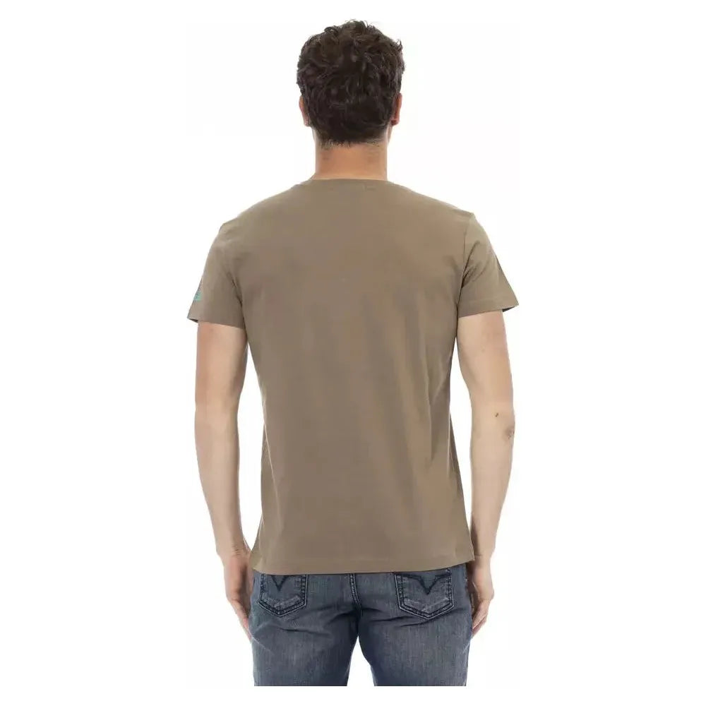 Trussardi Action Brown Cotton Men's T-Shirt