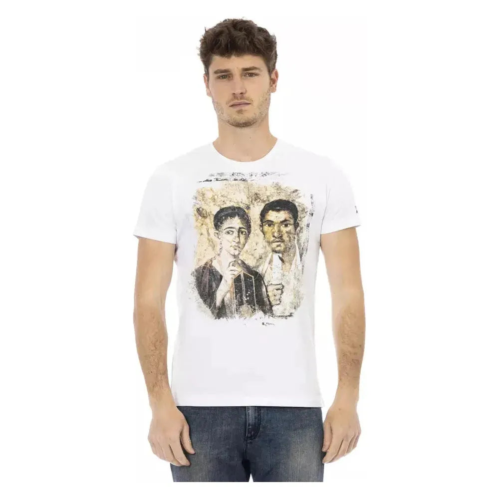 Trussardi Action White Cotton T-Shirt
