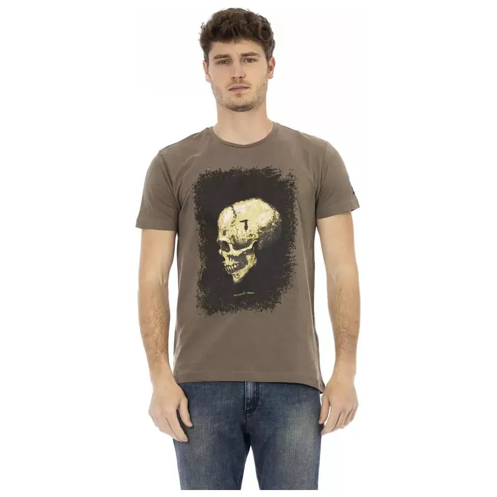 Trussardi Action Brown Cotton T-Shirt