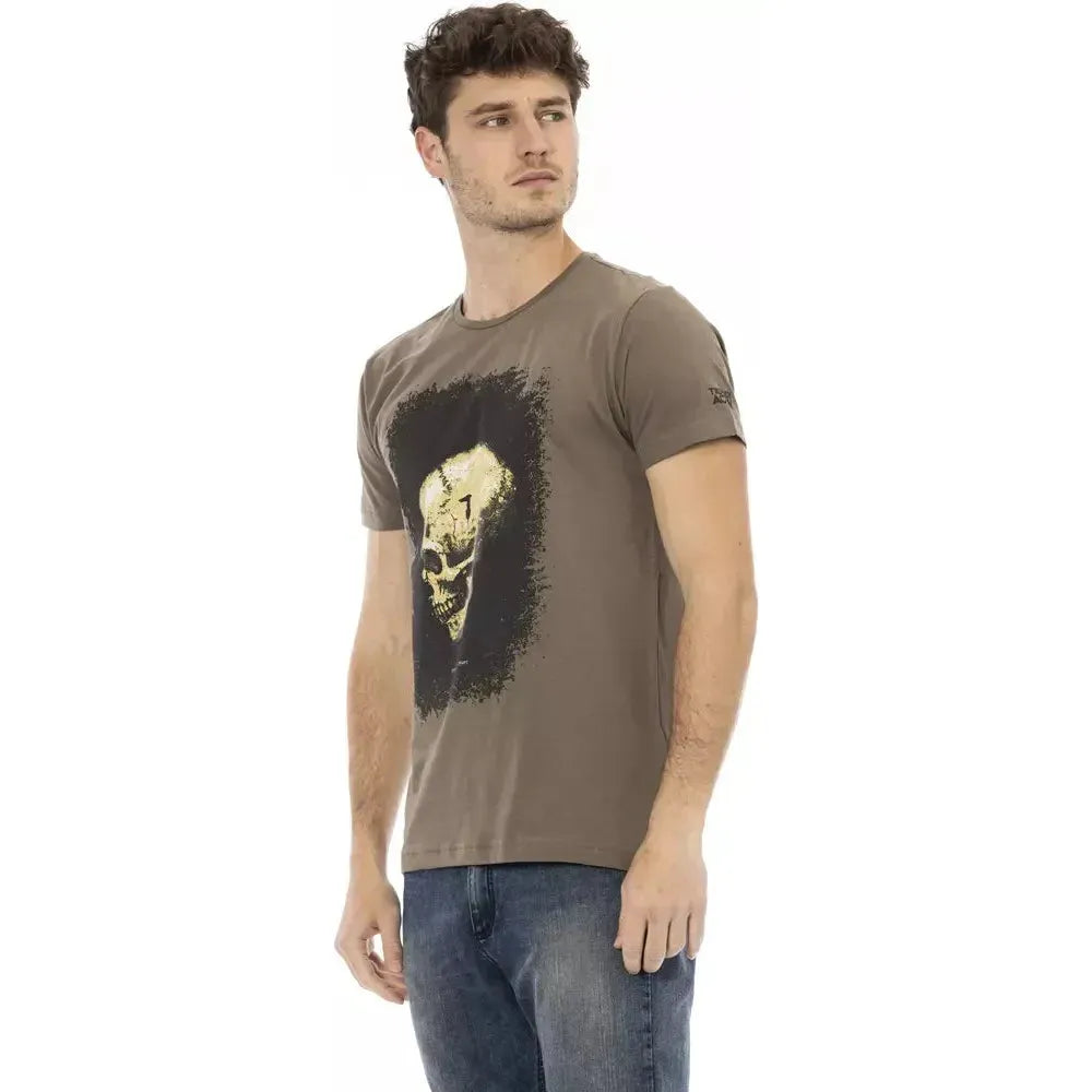 Trussardi Action Brown Cotton T-Shirt