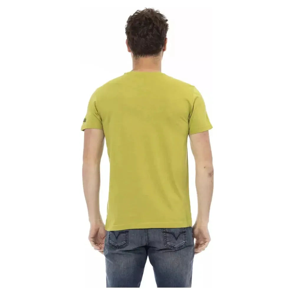 Trussardi Action Green Cotton T-Shirt