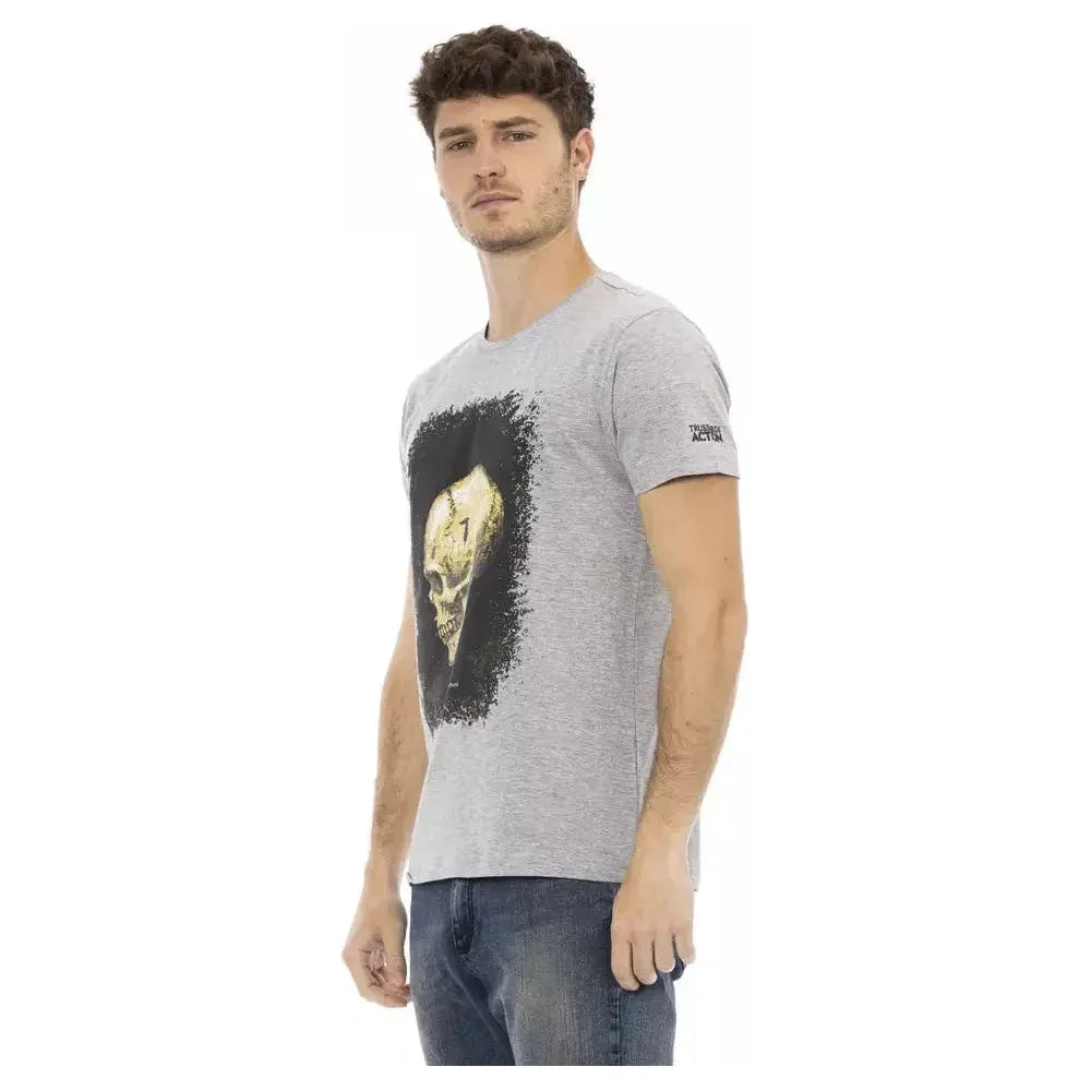 Trussardi Action Gray Cotton Men's T-Shirt