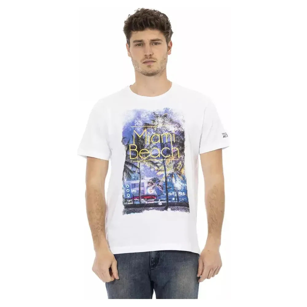 Trussardi Action White Cotton T-Shirt