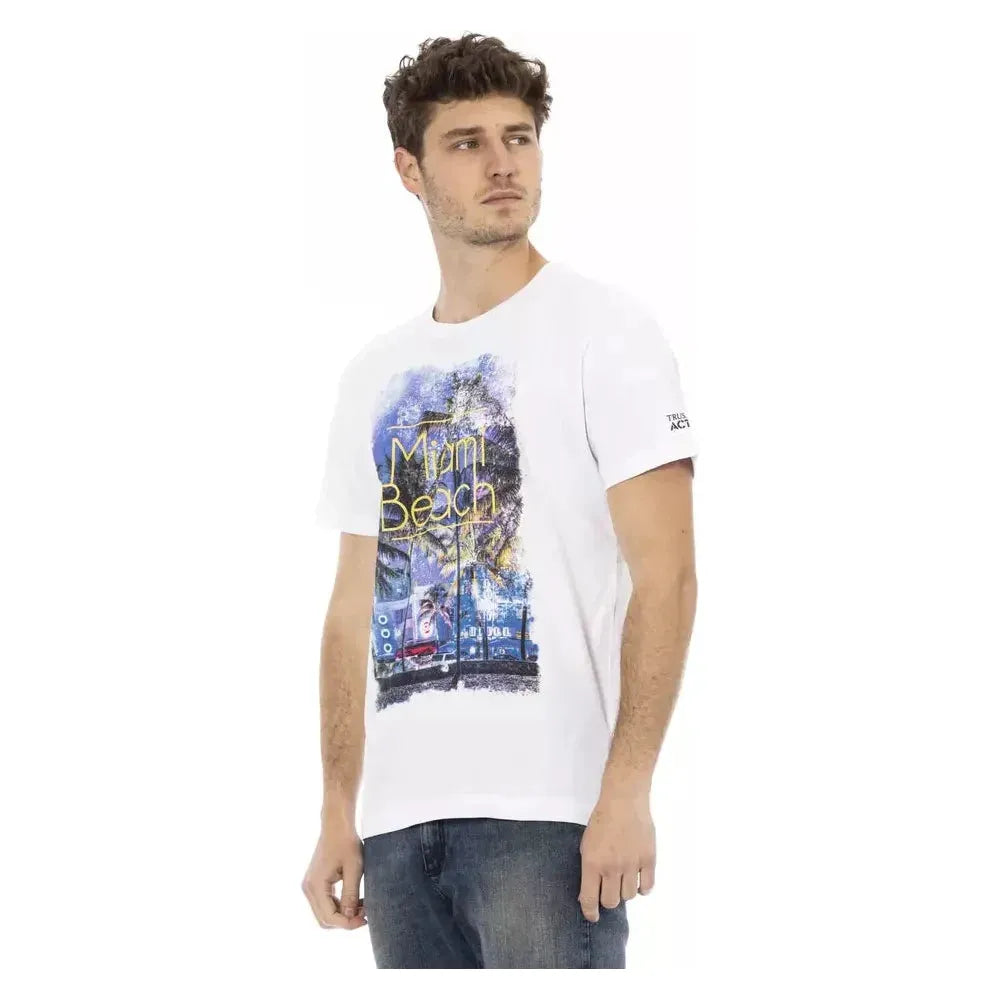 Trussardi Action White Cotton T-Shirt