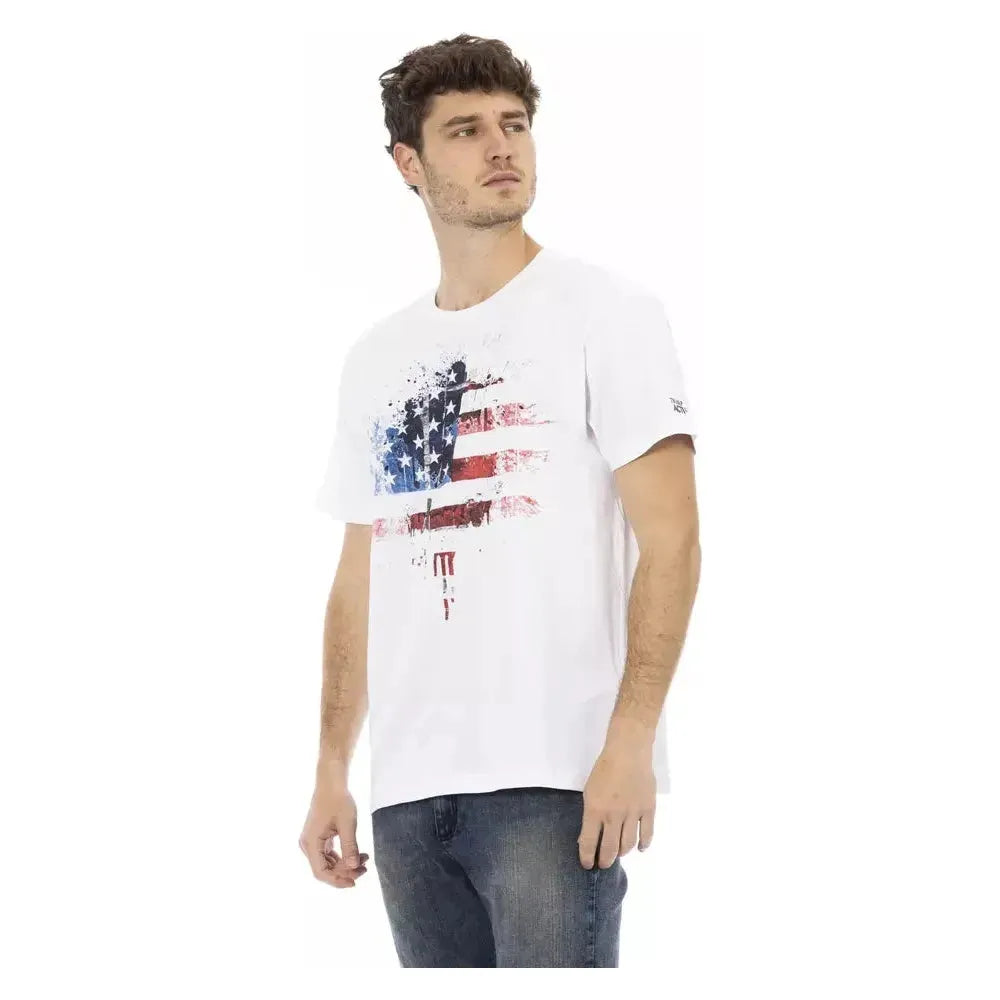 Trussardi Action White Cotton T-Shirt
