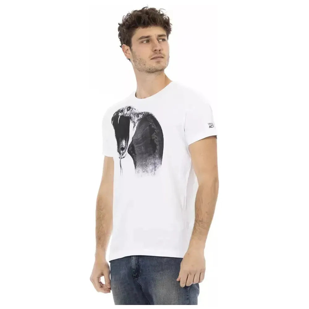 Trussardi Action White Cotton T-Shirt