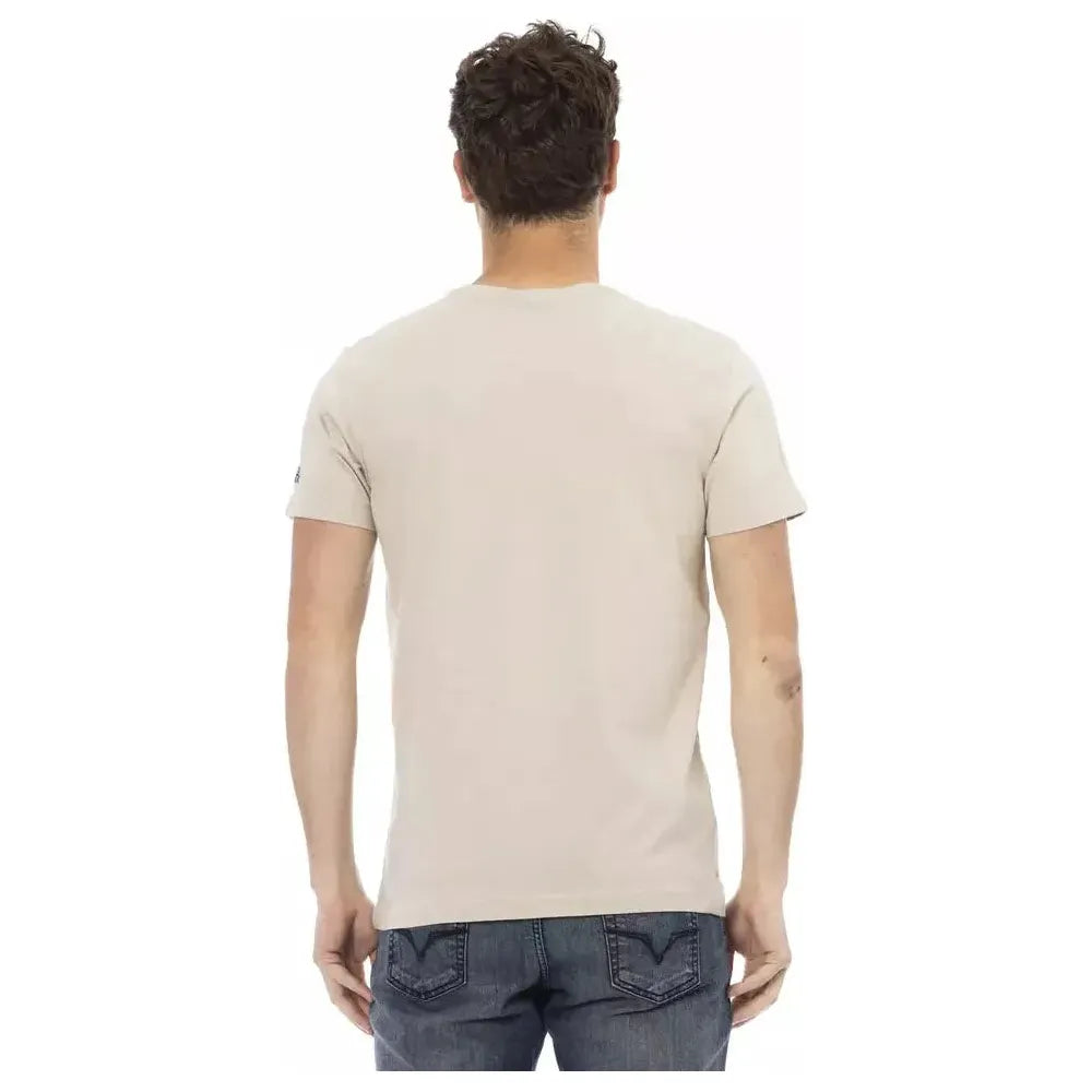 Trussardi Action Beige Cotton T-Shirt