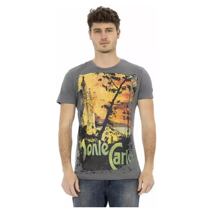 Trussardi Action Gray Cotton Men's T-Shirt