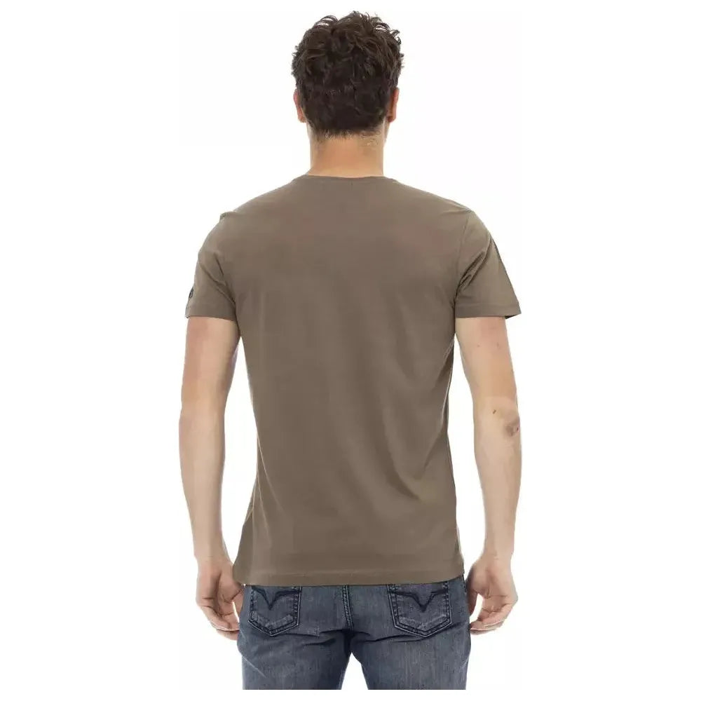 Trussardi Action Brown Cotton T-Shirt