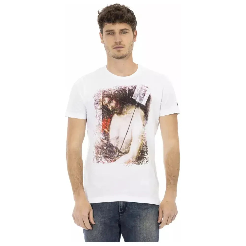 Trussardi Action White Cotton T-Shirt