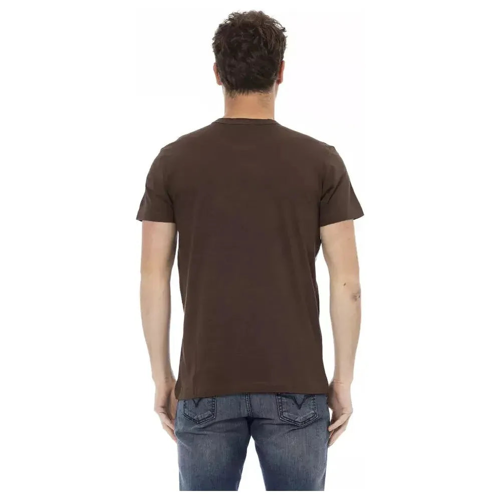 Trussardi Action Brown Cotton T-Shirt