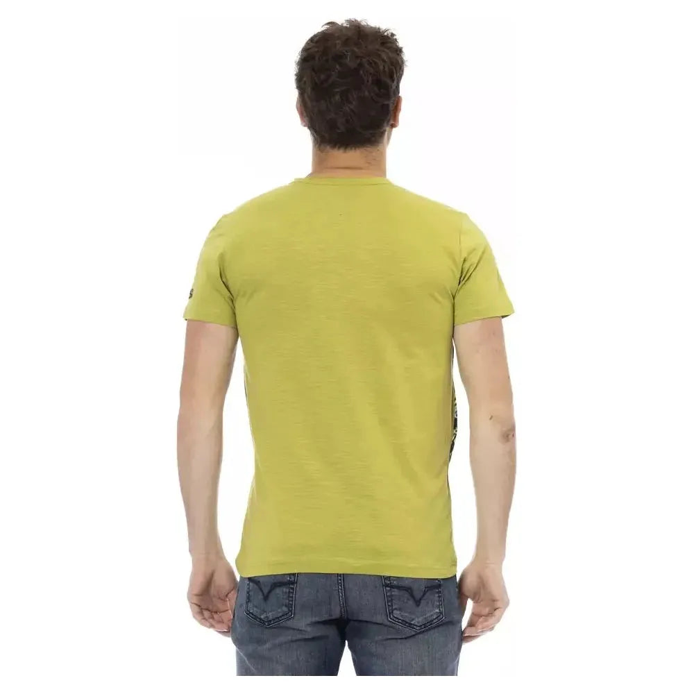 Trussardi Action Green Cotton T-Shirt