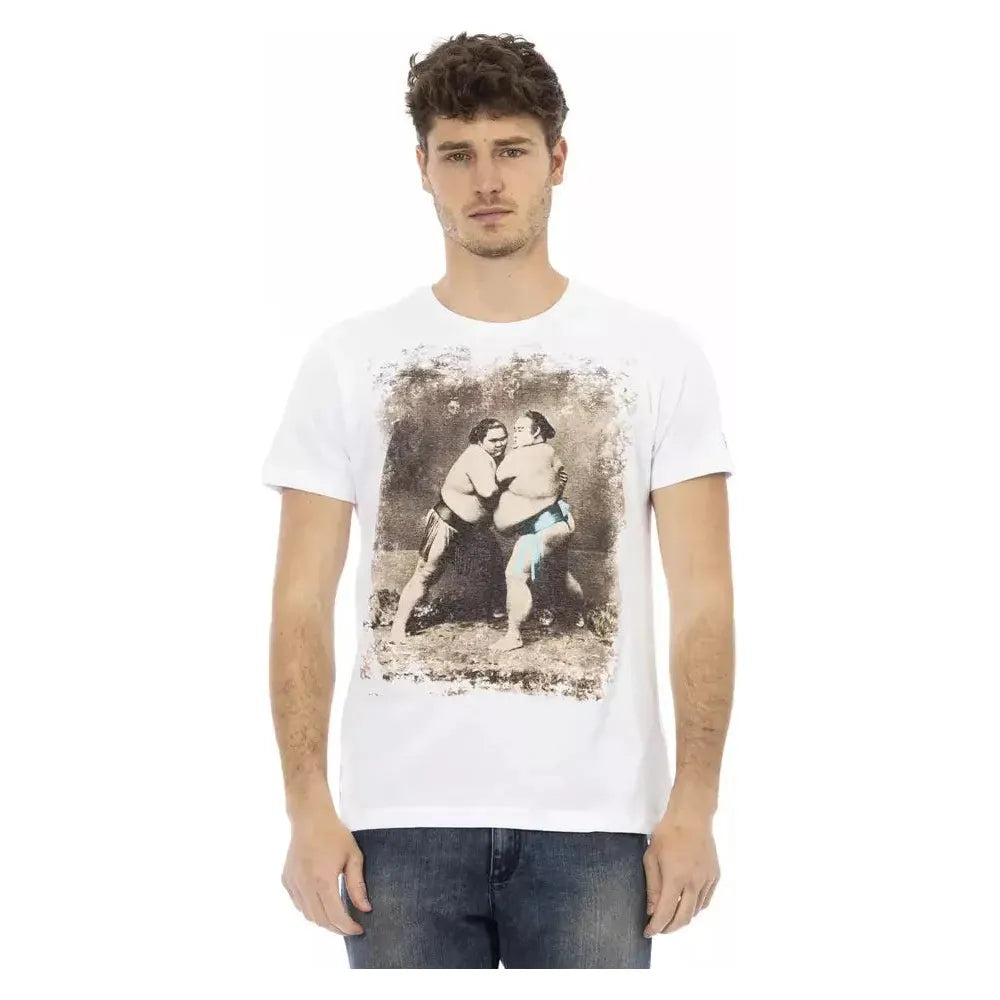 Trussardi Action White Cotton T-Shirt