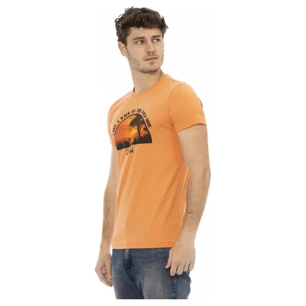 Trussardi Action Orange Cotton T-Shirt