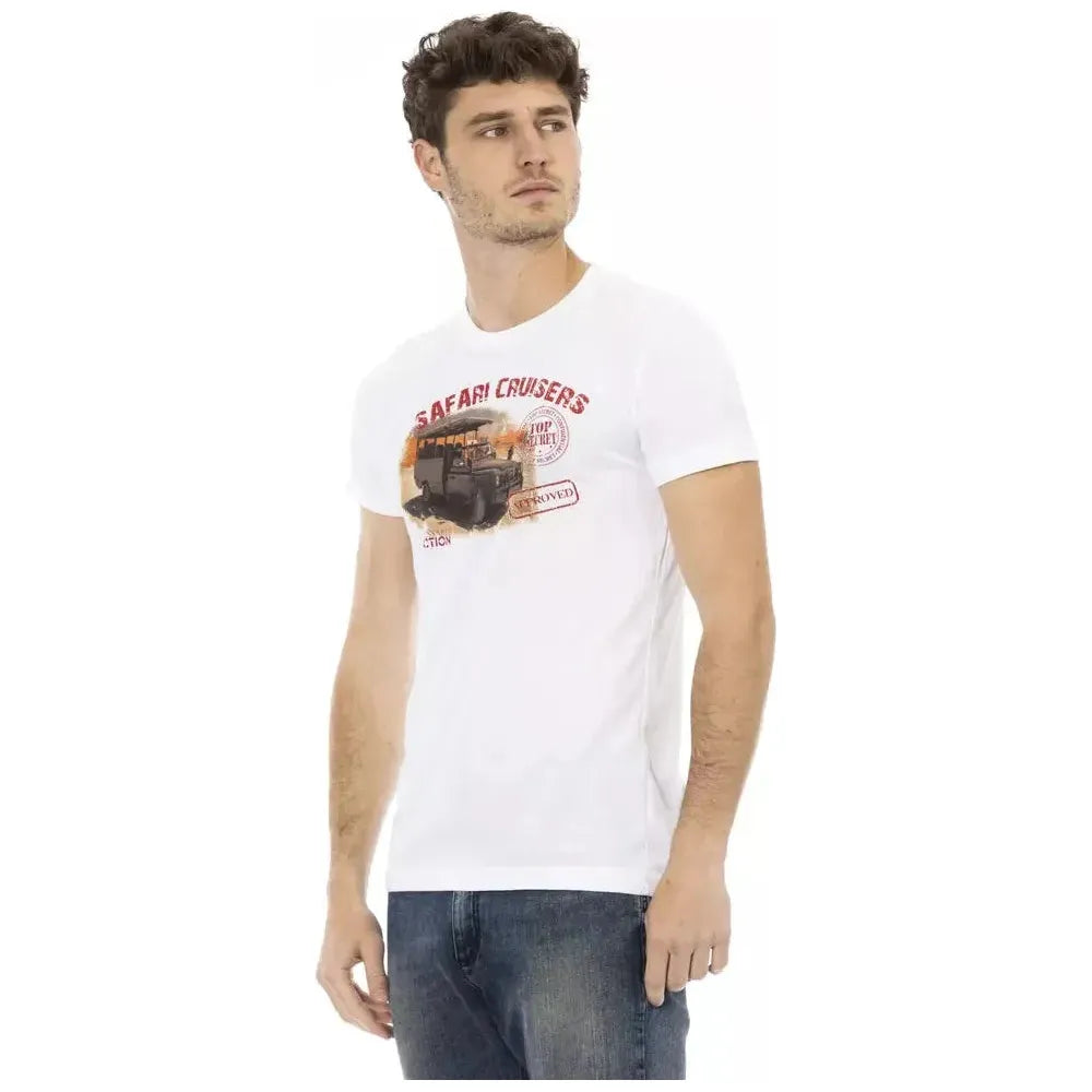 Trussardi Action White Cotton T-Shirt
