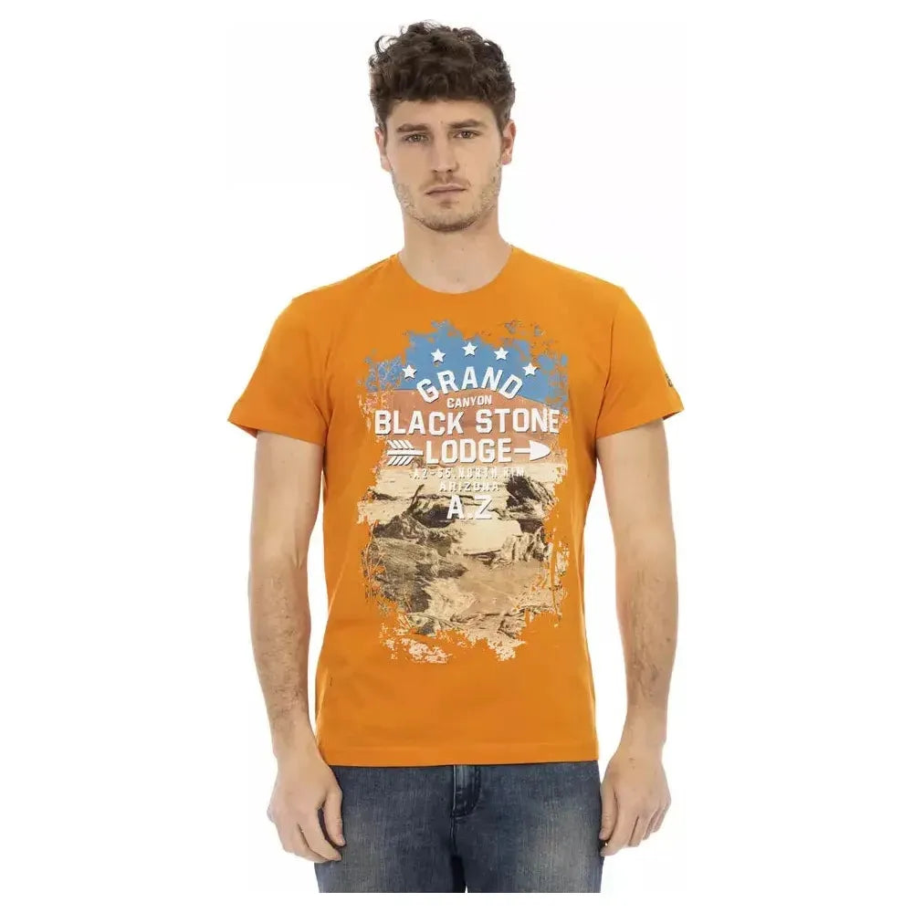 Trussardi Action Orange Cotton T-Shirt