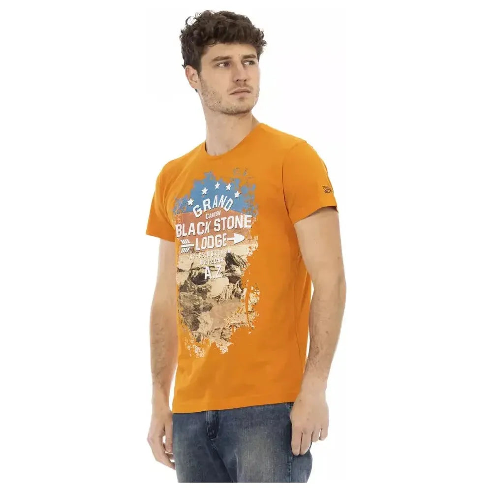 Trussardi Action Orange Cotton T-Shirt