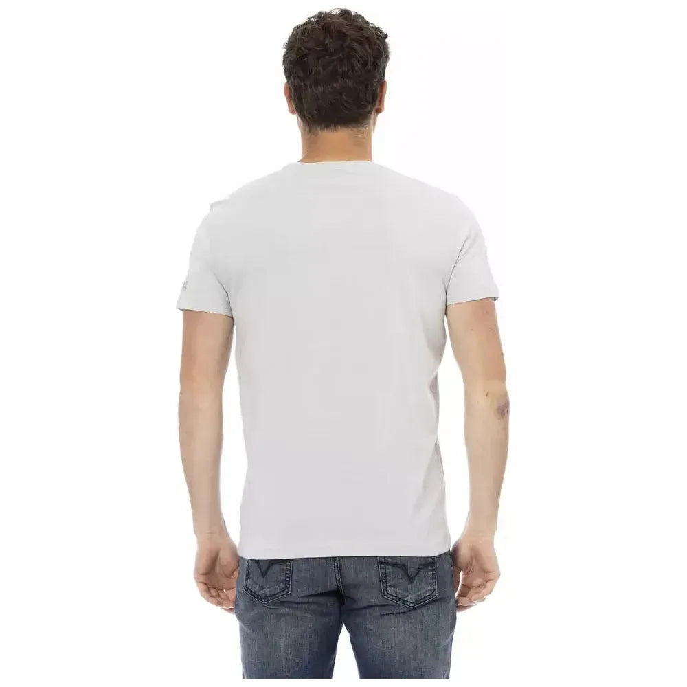Trussardi Action Gray Cotton T-Shirt