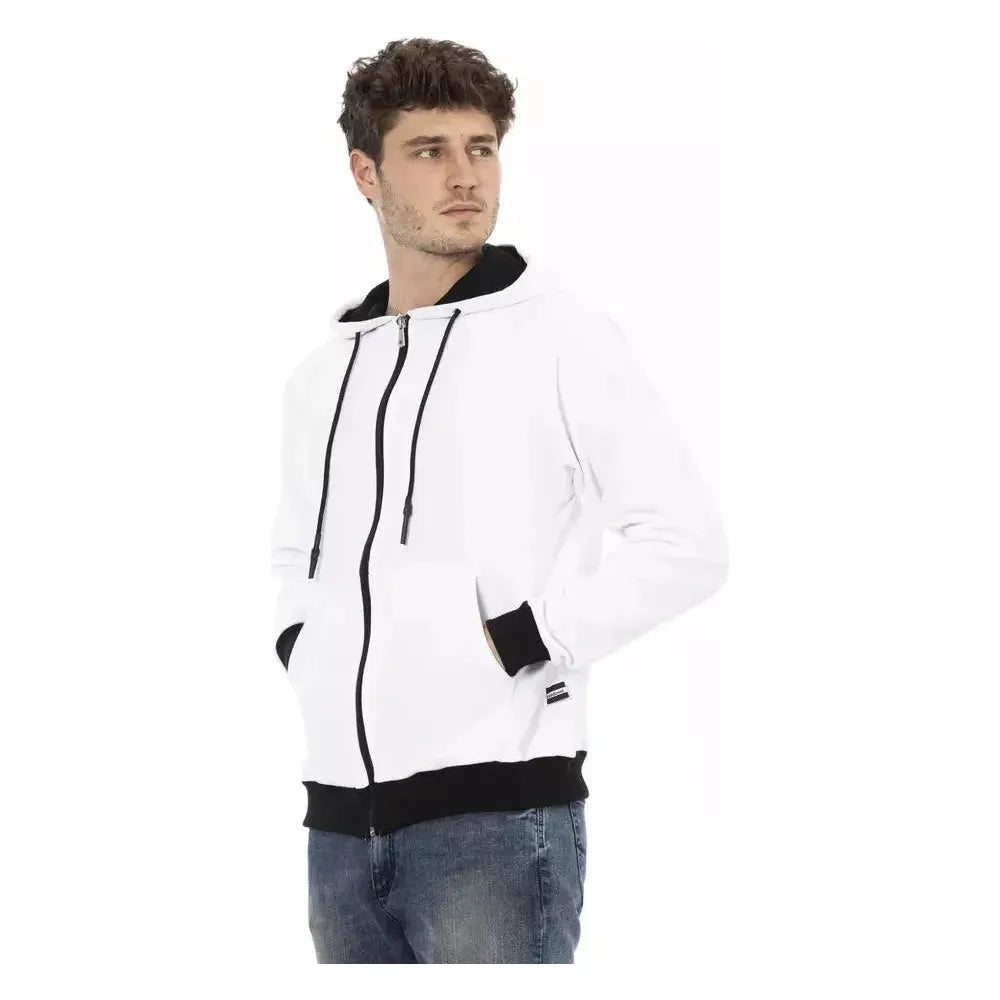 Baldinini Trend White Cotton Men's Hoodie