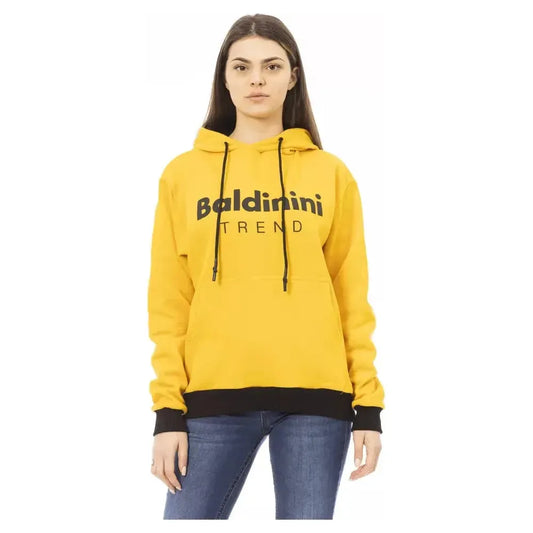 Baldinini Trend Yellow Cotton Women Hoodie
