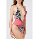 Custo Barcelona Fuchsia Polyester Women Swimsuit CU-22162-S