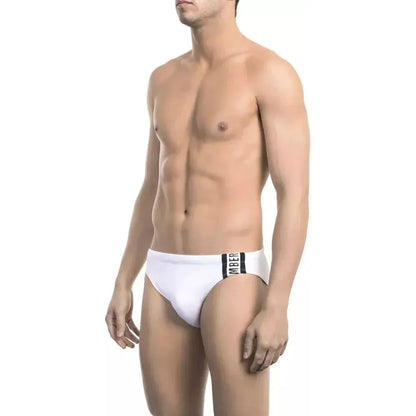 Bikkembergs White Polyamide Men's Swimwear