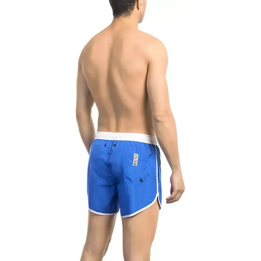 Bikkembergs Blue Polyester Swimwear