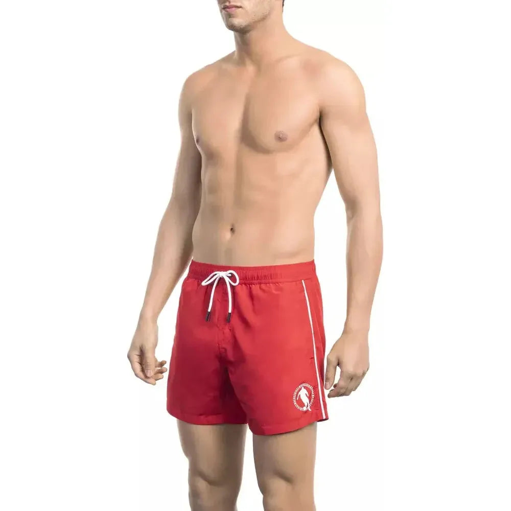 Bikkembergs Red Polyester Swimwear