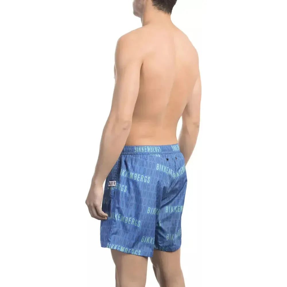 Bikkembergs Blue Polyester Swimwear