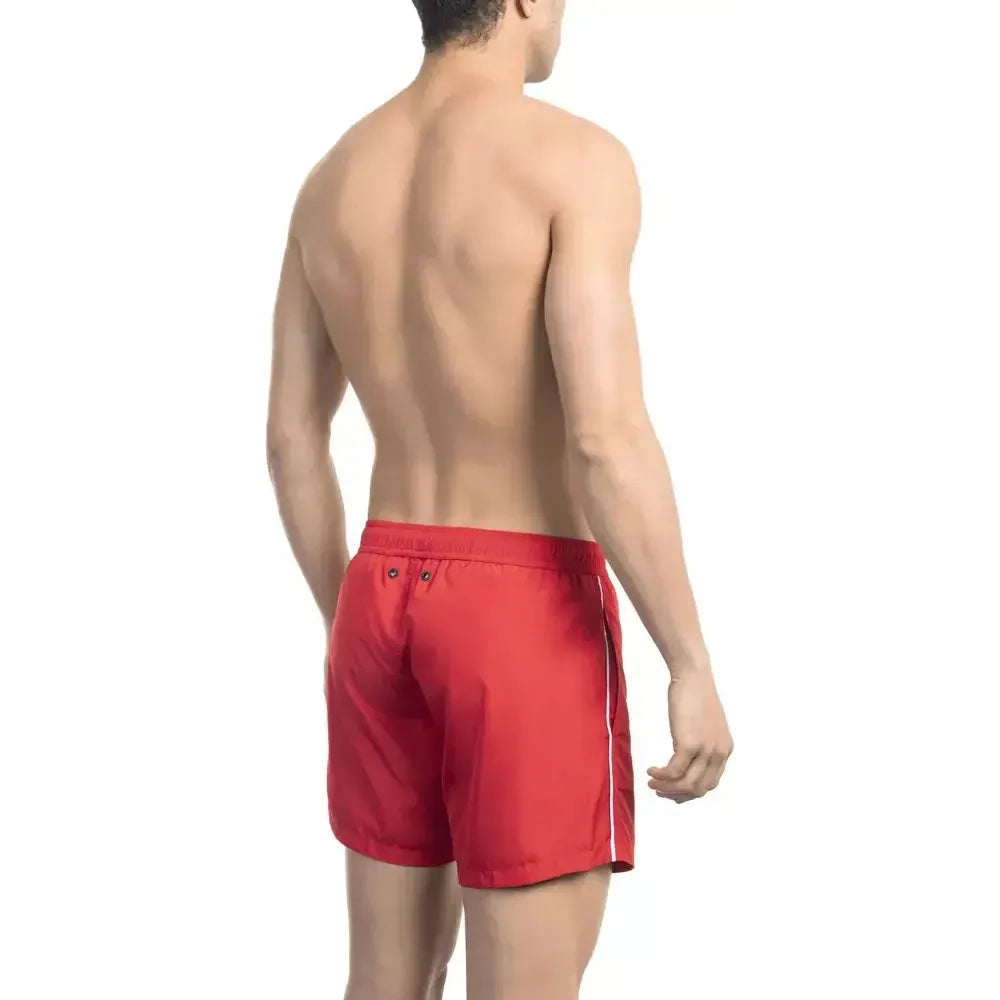 Bikkembergs Red Polyester Swimwear