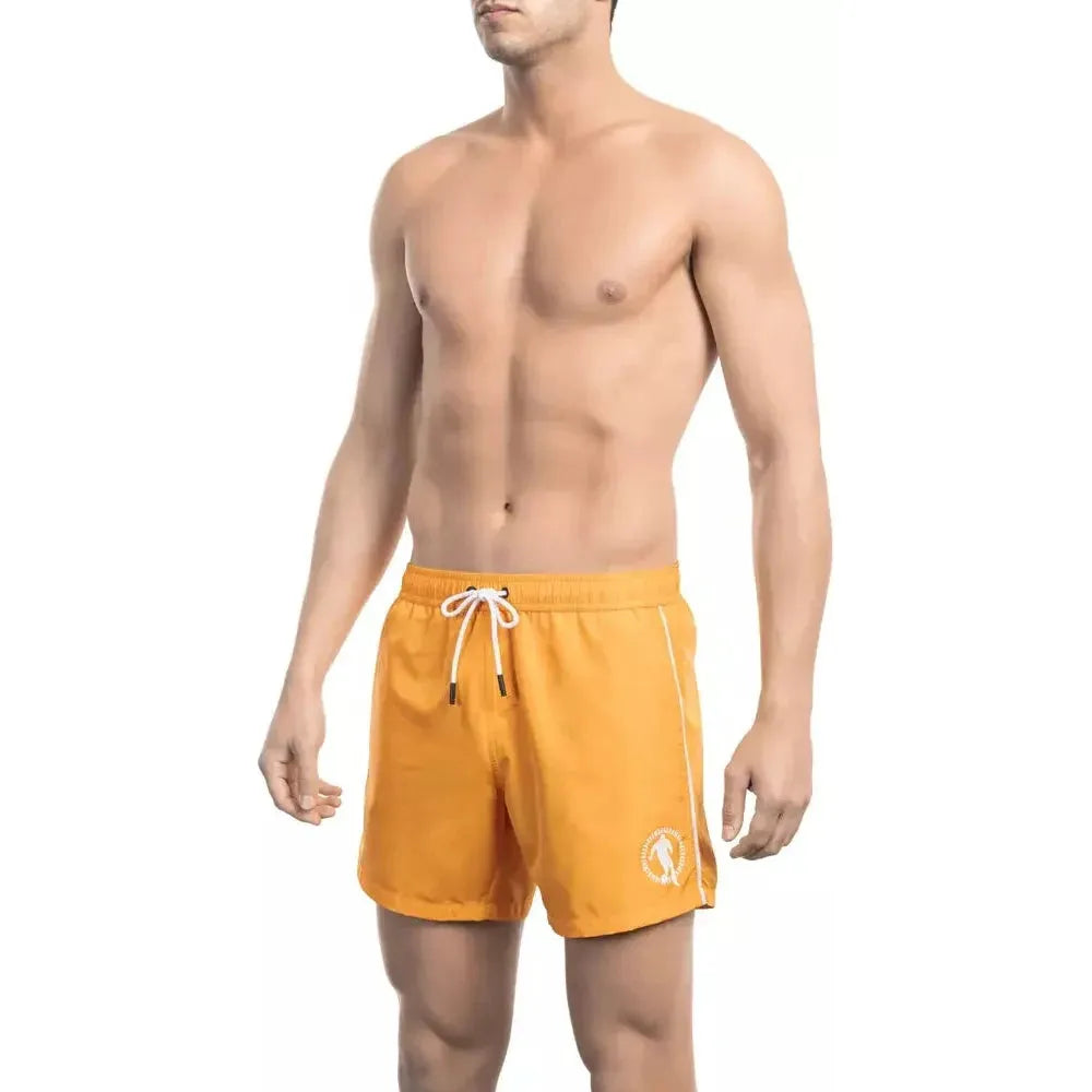 Bikkembergs Orange Polyester Swimwear