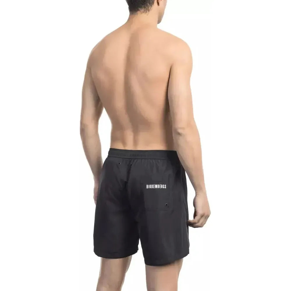 Bikkembergs Black Polyester Swimwear