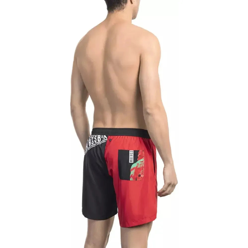 Bikkembergs Red Polyester Swimwear