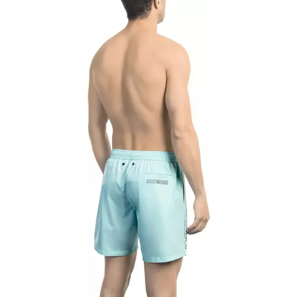 Bikkembergs Light Blue Polyester Swimwear