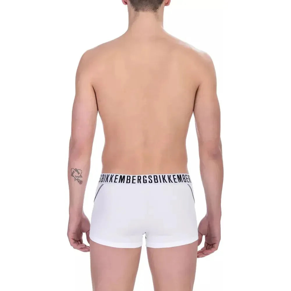 Bikkembergs White Cotton Men's Trunk Pack MAN UNDERWEAR