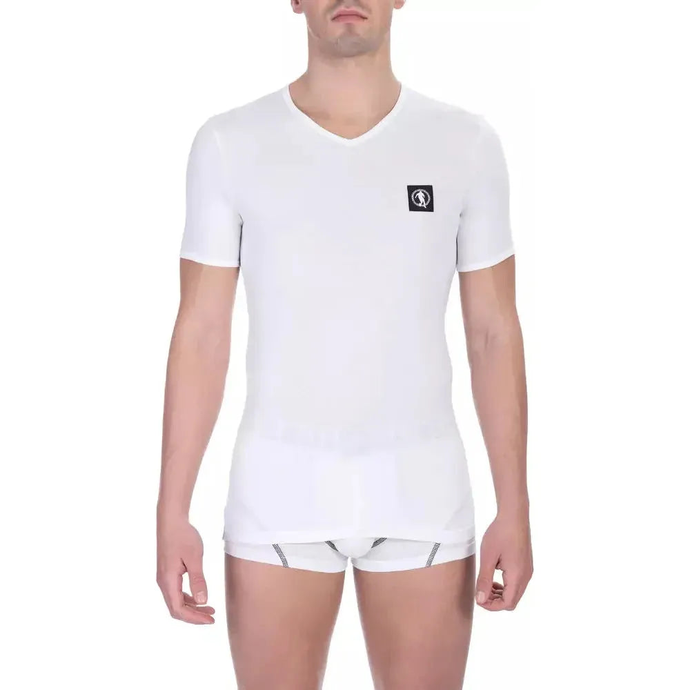 Bikkembergs White Cotton T-Shirt