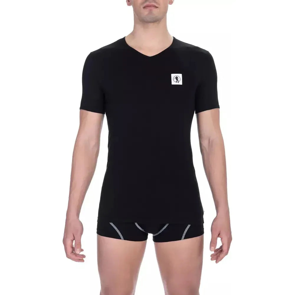 Bikkembergs Black Cotton T-Shirt