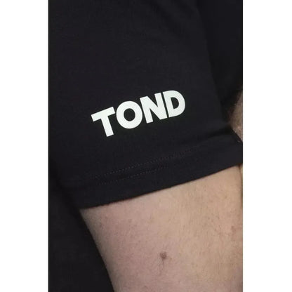 Tond Black Cotton Men T-Shirt