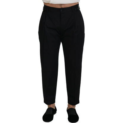 Dolce & Gabbana Black Cotton Chino Formal Pants 1728,67345645728,Black,Chino Pants - Pants - Clothing,Clothing,Dolce & Gabbana,IT46 | S,Jeans & Pants - Men - Clothing,Material: 97% Cotton 3% Elastane,Men,Men - Clothing,New with tags,Pants - Clothing