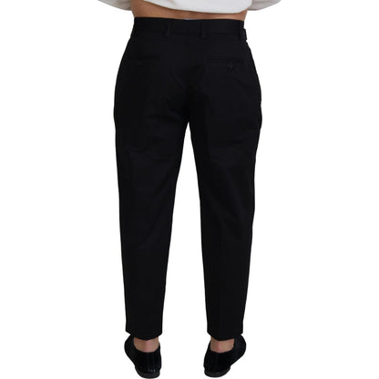 Dolce & Gabbana Black Cotton Chino Formal Pants 1728,67345645728,Black,Chino Pants - Pants - Clothing,Clothing,Dolce & Gabbana,IT46 | S,Jeans & Pants - Men - Clothing,Material: 97% Cotton 3% Elastane,Men,Men - Clothing,New with tags,Pants - Clothing