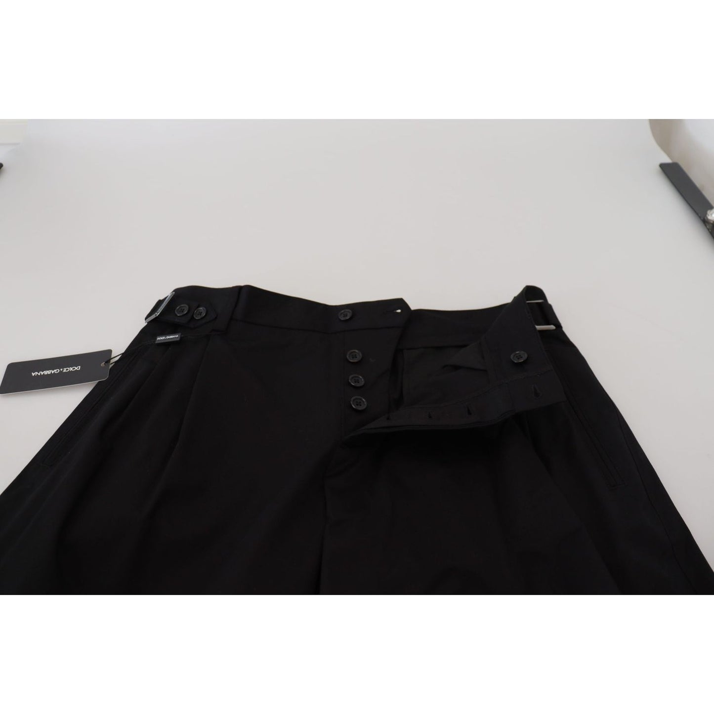 Dolce & Gabbana Black Cotton Chino Formal Pants 1728,67345645728,Black,Chino Pants - Pants - Clothing,Clothing,Dolce & Gabbana,IT46 | S,Jeans & Pants - Men - Clothing,Material: 97% Cotton 3% Elastane,Men,Men - Clothing,New with tags,Pants - Clothing